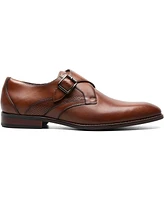 Stacy Adams Men's Karcher Plain Toe Monk Strap Slip-On Dress Shoes