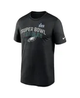 Big Boys Nike Black Philadelphia Eagles Super Bowl Lvii Lockup T-shirt