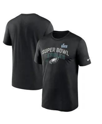 Big Boys Nike Black Philadelphia Eagles Super Bowl Lvii Lockup T-shirt