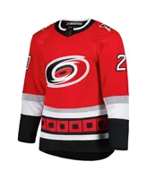 Men's adidas Sebastian Aho Red Carolina Hurricanes 25th Anniversary Authentic Pro Player Jersey