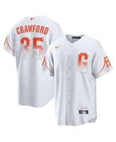 Men's Nike Brandon Crawford White San Francisco Giants City Connect Replica Player Jersey