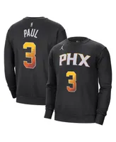 Men's Jordan Chris Paul Black Phoenix Suns Statement Name and Number Pullover Sweatshirt