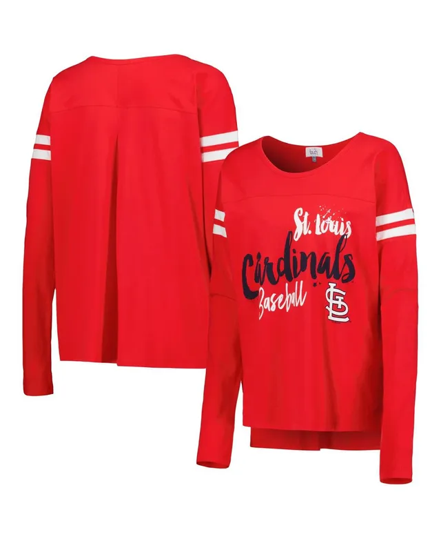 Women's G-III 4Her by Carl Banks Navy St. Louis Cardinals Hurry Up Offense Long Sleeve Dress Size: Large