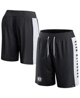 Men's Fanatics Black Brooklyn Nets Referee Iconic Mesh Shorts