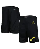 Big Boys Jordan Black Utah Jazz Statement Edition Swingman Performance Shorts