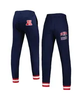 Men's Starter Navy New England Patriots Blitz Fleece Jogger Pants