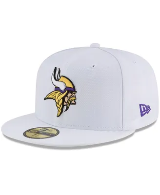 Men's New Era White Minnesota Vikings Omaha 59FIFTY Fitted Hat