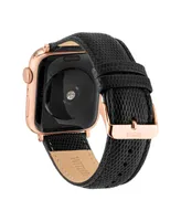 WITHit Lizard Grain Textured Genuine Leather Band Compatible with 38/40/41mm Apple Watch