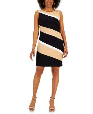 Connected Petite Colorblocked Sheath Dress