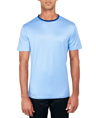 Society of Threads Men's Regular-Fit Broken Stripe Performance T-Shirt