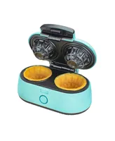 Brentwood Double 3.5 Inch Waffle Bowl Maker in Blue