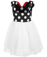 Disney's Little Girls Minnie Mouse Polka Dot & Mesh Dress