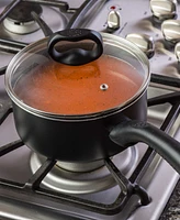 Ecolution Aluminum Quart Evolve Non-Stick Saucepan with Glass Lid