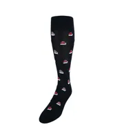 Trafalgar Kringle Santa Hat Over The Calf Christmas Mercerized Cotton Socks