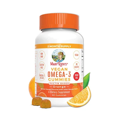 Adult Omega 3 Gummies, Orange, 60ct