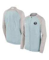 Men's Nike Gray Club America Academy Pro Anthem Raglan Performance Full-Zip Jacket