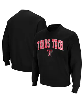 Colosseum Men's Texas Tech Red Raiders Arch and Logo Crew Neck Sweatshirt