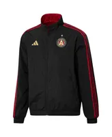 Men's adidas Black and Red Atlanta United Fc 2023 On-Field Anthem Full-Zip Reversible Team Jacket