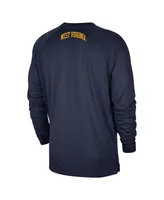 Men's Nike Navy West Virginia Mountaineers Basketball Spotlight Performance Raglan T-shirt