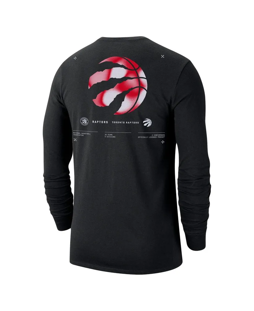 Men's Nike Black Toronto Raptors Essential Air Traffic Control Long Sleeve T-shirt