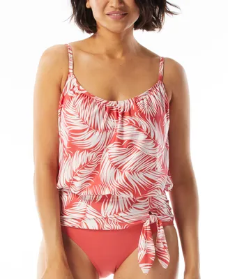 Coco Reef Women's Contours Clarity Bandeau Printed Tankini Top