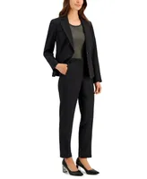 Le Suit Women's Stretch Crepe One-Button Pantsuit, Regular & Petite Sizes