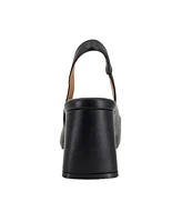 Gentle Souls Women's Dionne Pointed-Toe Block-Heel Slingback Pumps