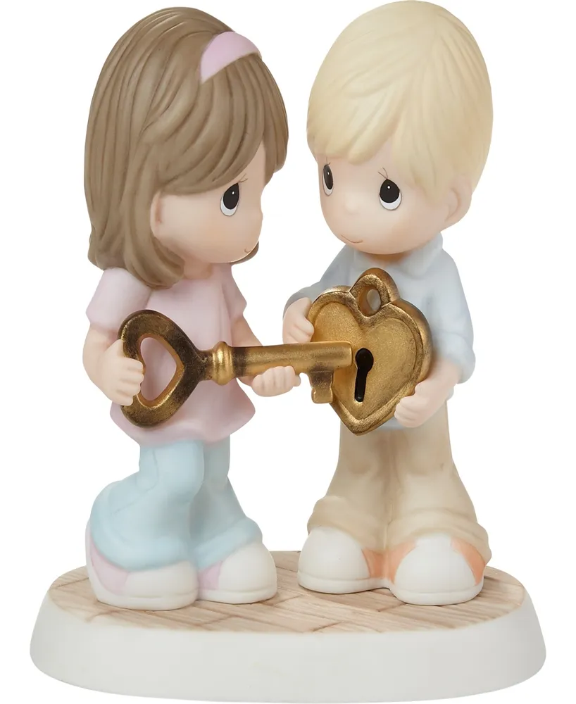 Precious Moments 222003 You Have The Key To My Heart Bisque Porcelain Figurine