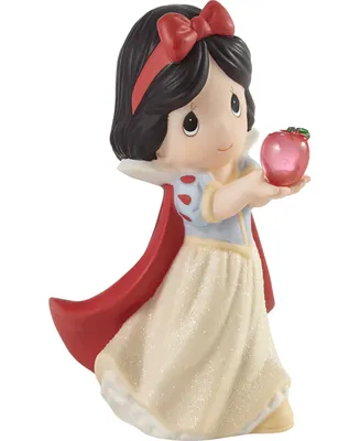 Precious Moments 222027 And So The Fairy Tale Begins Disney Snow White Bisque Porcelain and Resin Figurine