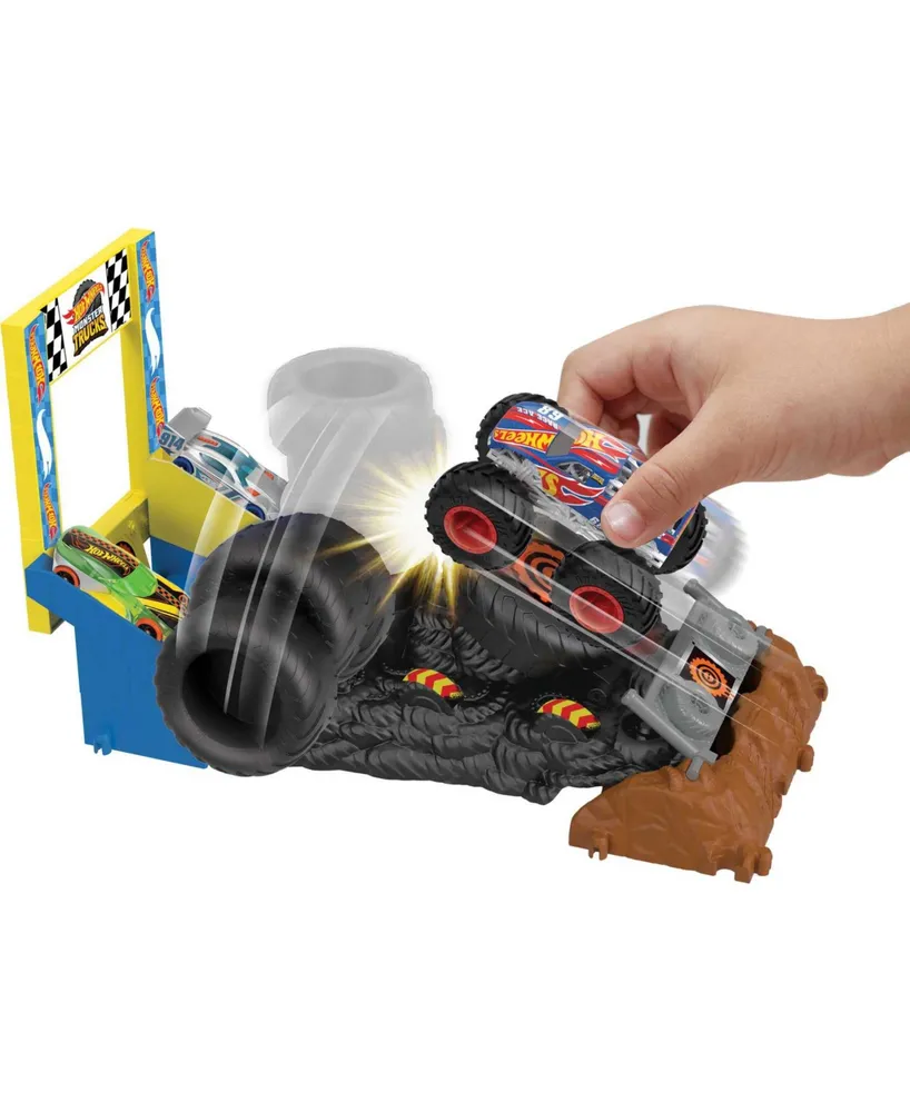 Hot Wheels Monster Trucks Arena Smashers Race Ace Smash Race Challenge Playset - Multi