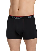 Jockey Men's 3-Pk. Chafe-Proof Pouch Microfiber Trunks