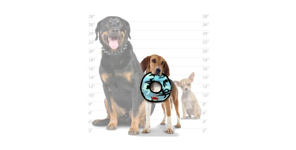 Tuffy Jr Ring Camo Blue, 2-Pack Dog Toys