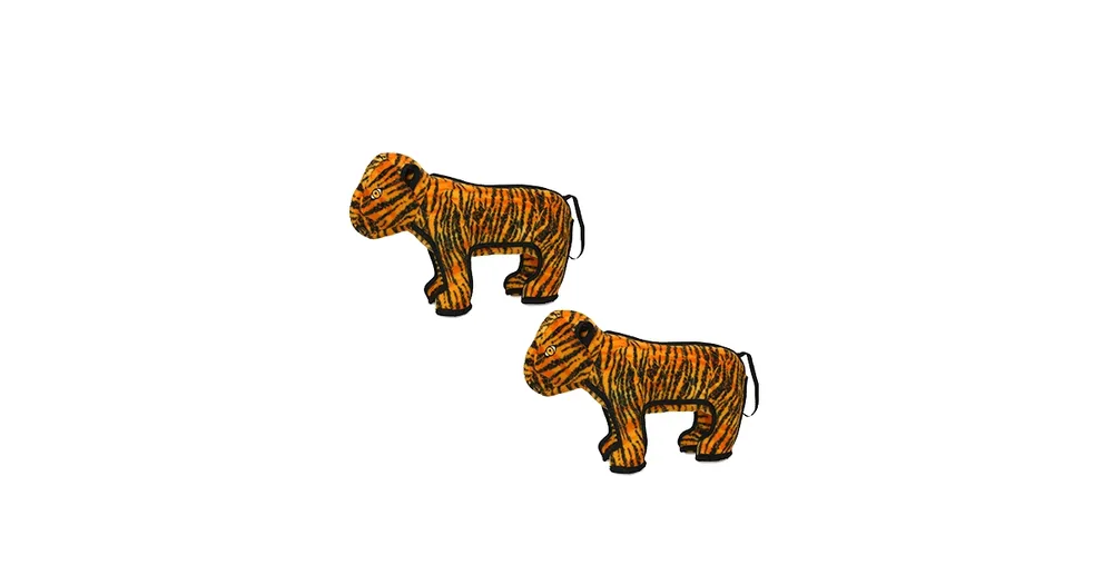 Tuffy Zoo Tiger, 2-Pack Dog Toys