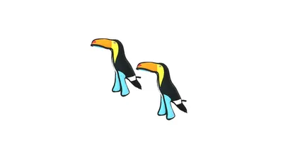 Tuffy Zoo Toucan, 2-Pack Dog Toys