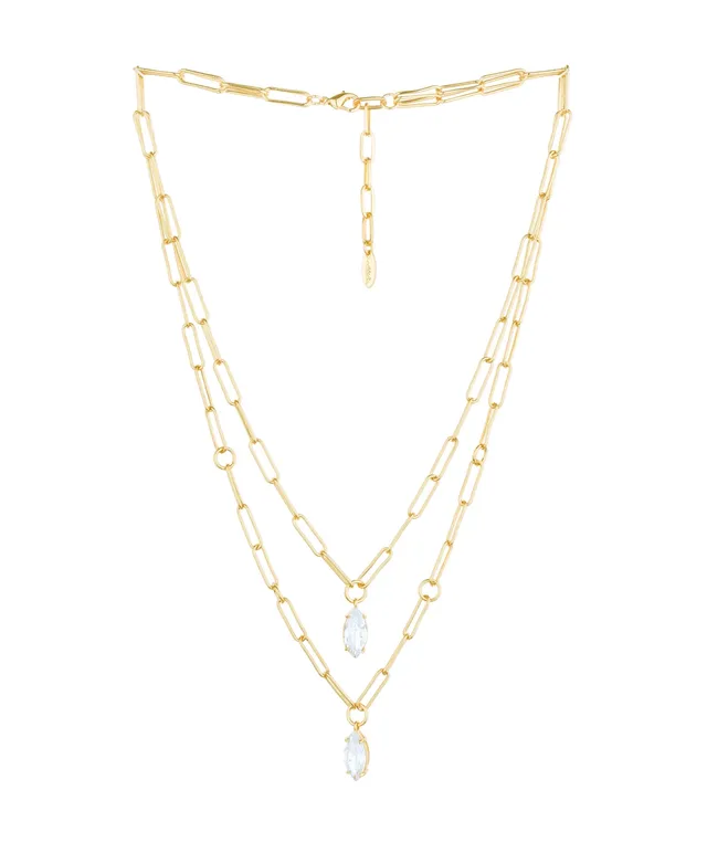 Adornia Silver-Tone Plated Layered Necklace Set | CoolSprings Galleria