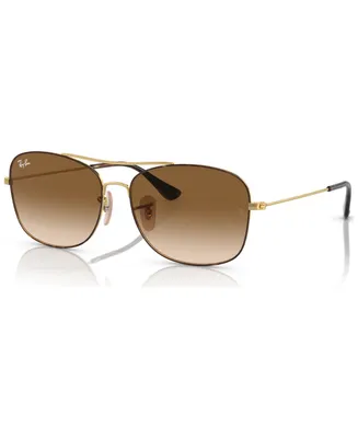Ray-Ban Unisex Sunglasses, RB379957-y 57 - Havana on Gold