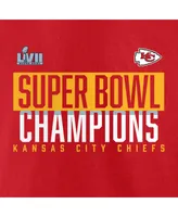 Men's Fanatics Red Kansas City Chiefs Super Bowl Lvii Champions Foam Finger T-shirt