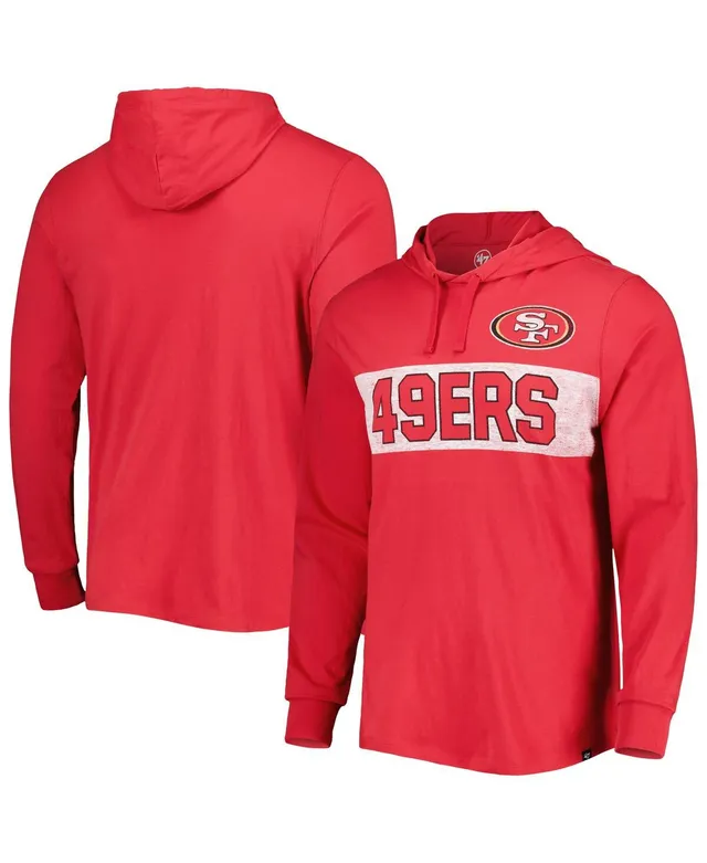 Nike Men's Scarlet San Francisco 49ers Wordmark Performance Pullover Hoodie - Scarlet