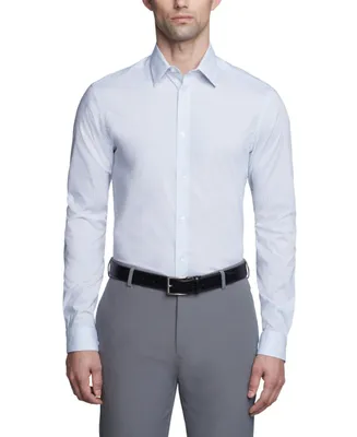 Calvin Klein Men's Steel Plus Slim Fit Stretch Wrinkle Free Dress Shirt