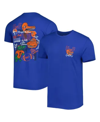 Men's Royal Florida Gators Vintage-Like Through the Years Two-Hit T-shirt