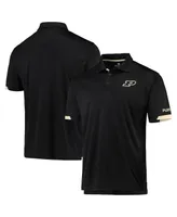 Men's Colosseum Black Purdue Boilermakers Santry Polo Shirt