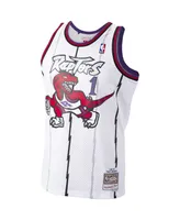 Men's Mitchell & Ness Tracy McGrady White Toronto Raptors 1998-99 Hardwood Classics Swingman Player Jersey