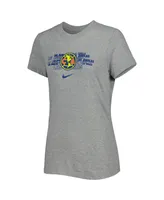 Women's Nike Gray Club America Varsity Space-Dye T-shirt