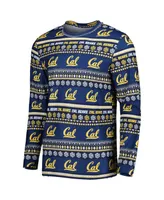 Men's Concepts Sport Navy Cal Bears Swivel Long Sleeve T-shirt and Pants Sleep Set