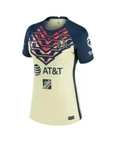 Women's Nike Federico Vinas Yellow Club America 2021/22 Home Breathe Stadium Replica Player Jersey