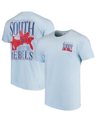 Men's Light Blue Ole Miss Rebels Welcome to the South Comfort Colors T-shirt