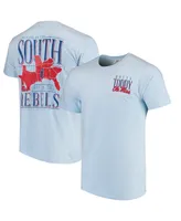 Men's Light Blue Ole Miss Rebels Welcome to the South Comfort Colors T-shirt