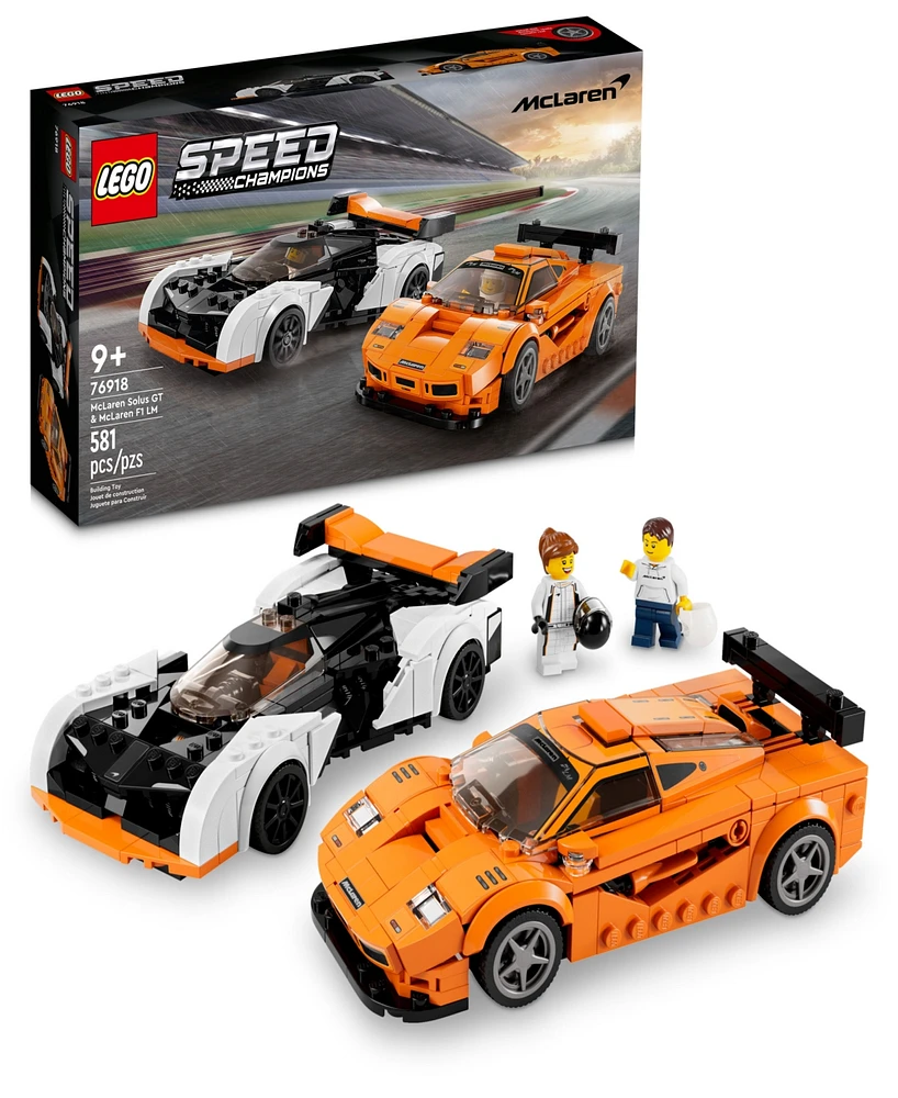 Lego Speed Champions 76918 McLaren Solus Gt & McLaren F1 Lm Toy Sport Cars Building Set