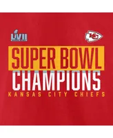 Men's Fanatics Red Kansas City Chiefs Super Bowl Lvii Champions Big and Tall Foam Finger T-shirt