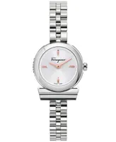 Salvatore Ferragamo Women's Swiss Gancini Stainless Steel Bracelet Watch 23mm